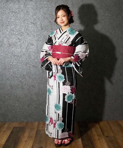shopnikoniko（ショップニコニコ）の「雑誌掲載　セブンティーン掲載　一人でも着れる浴衣3点セット浴衣作り帯下駄（浴衣・レディース・その他/その他1/その他2/その他3/その他4/その他5/その他6/G/H/E/C/D/A/B/F・フリー）」の10枚目の写真