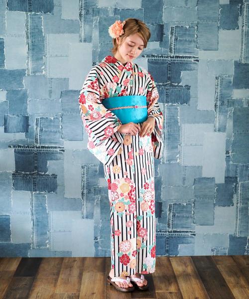 shopnikoniko（ショップニコニコ）の「雑誌掲載　セブンティーン掲載　一人でも着れる浴衣3点セット浴衣作り帯下駄（浴衣・レディース・その他/その他1/その他2/その他3/その他4/その他5/その他6/G/H/E/C/D/A/B/F・フリー）」の13枚目の写真