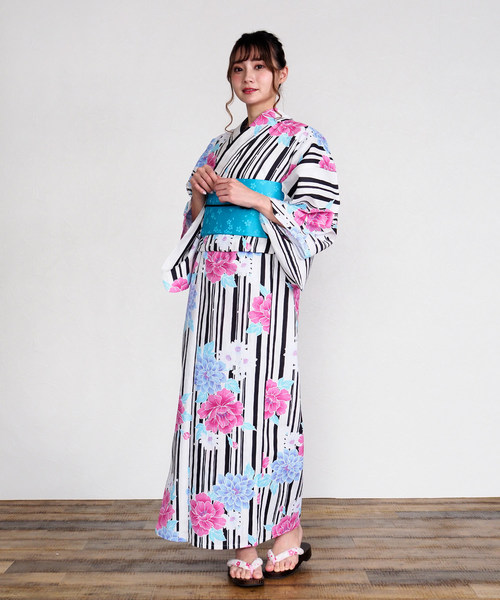 shopnikoniko（ショップニコニコ）の「雑誌掲載　セブンティーン掲載　一人でも着れる浴衣3点セット浴衣作り帯下駄（浴衣・レディース・その他/その他1/その他2/その他3/その他4/その他5/その他6/G/H/E/C/D/A/B/F・フリー）」の14枚目の写真