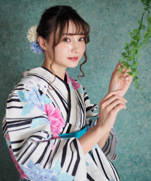 shopnikoniko（ショップニコニコ）の「雑誌掲載　セブンティーン掲載　一人でも着れる浴衣3点セット浴衣作り帯下駄（浴衣・レディース・その他/その他1/その他2/その他3/その他4/その他5/その他6/G/H/E/C/D/A/B/F・フリー）」の20枚目の写真