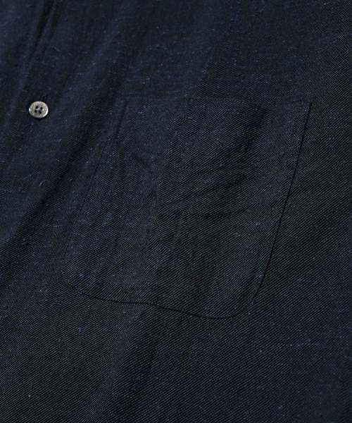 MR.OLIVE(ミスターオリーブ)の「SILK NEP CHAMBRAY / NO CREST LEGULAR COLLAR SHIRT(シャツ/ブラウス・メンズ・ベージュ/ネイビー/オフホワイト・SMALL/MEDIUM/LARGE)」の9枚目の写真