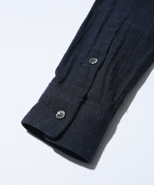 MR.OLIVE(ミスターオリーブ)の「SILK NEP CHAMBRAY / NO CREST LEGULAR COLLAR SHIRT(シャツ/ブラウス・メンズ・ベージュ/ネイビー/オフホワイト・SMALL/MEDIUM/LARGE)」の11枚目の写真