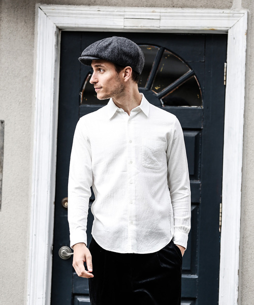 MR.OLIVE(ミスターオリーブ)の「SILK NEP CHAMBRAY / NO CREST LEGULAR COLLAR SHIRT(シャツ/ブラウス・メンズ・ベージュ/ネイビー/オフホワイト・SMALL/MEDIUM/LARGE)」の17枚目の写真