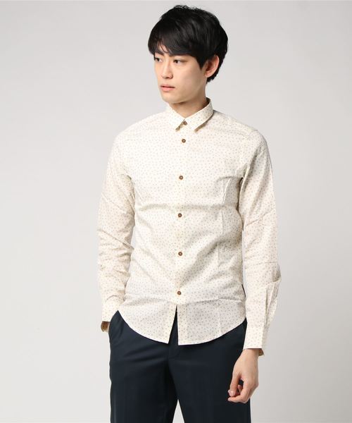 Ben Sherman(ベンシャーマン)の「スクエア柄シャツ(シャツ/ブラウス・メンズ・ダークグリーン/レッド/アイボリー・LARGE/X-SMALL)」の2枚目の写真