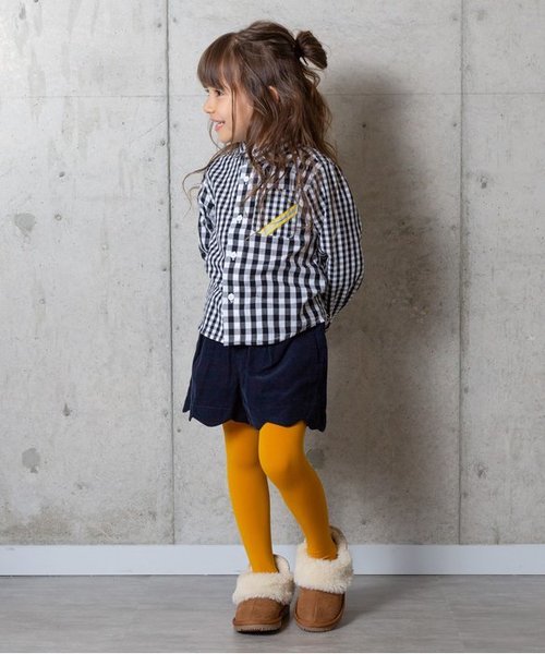 BREEZE（ブリーズ）の「ネット限定 3色3柄長袖シャツ（シャツ/ブラウス・キッズ・チェック/ドット/オフホワイト・80/90/95/100/110/120/130/140）」の6枚目の写真