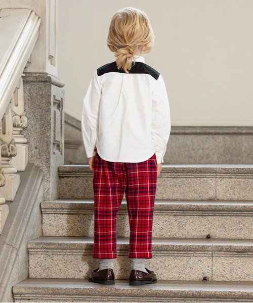 BREEZE（ブリーズ）の「ネット限定 3色3柄長袖シャツ（シャツ/ブラウス・キッズ・チェック/ドット/オフホワイト・80/90/95/100/110/120/130/140）」の9枚目の写真