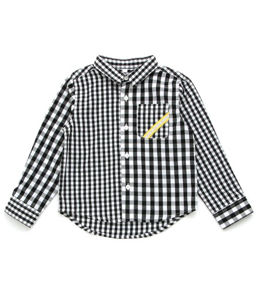 BREEZE（ブリーズ）の「ネット限定 3色3柄長袖シャツ（シャツ/ブラウス・キッズ・チェック/ドット/オフホワイト・80/90/95/100/110/120/130/140）」の11枚目の写真