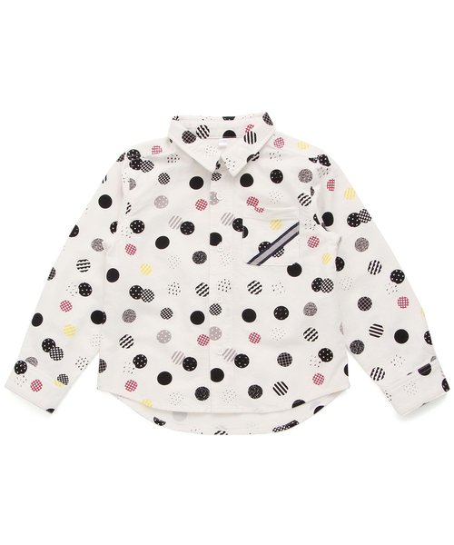 BREEZE（ブリーズ）の「ネット限定 3色3柄長袖シャツ（シャツ/ブラウス・キッズ・チェック/ドット/オフホワイト・80/90/95/100/110/120/130/140）」の17枚目の写真