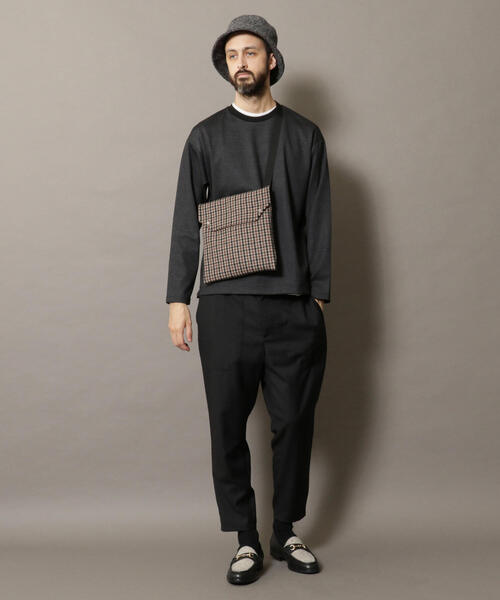 BEAUTY&YOUTH UNITED ARROWS（ビューティーアンドユースユナイテッドアローズ）の「BY チェック ショルダーバッグ ◆（ショルダーバッグ・メンズ・ブラック/ダークブラウン/ブラウン・FREE）」の5枚目の写真