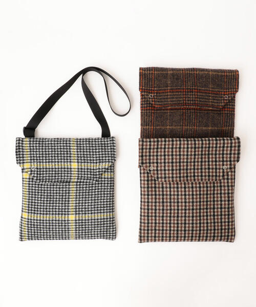 BEAUTY&YOUTH UNITED ARROWS（ビューティーアンドユースユナイテッドアローズ）の「BY チェック ショルダーバッグ ◆（ショルダーバッグ・メンズ・ブラック/ダークブラウン/ブラウン・FREE）」の17枚目の写真