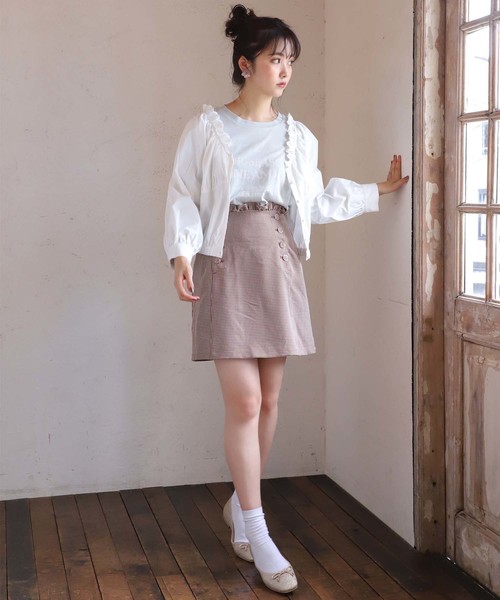 one after another NICE CLAUP(ワンアフターアナザーナイスクラップ)の「ヴィンテージコットンブラウス(シャツ/ブラウス・レディース・オフホワイト/グレー/モカ・FREE)」の9枚目の写真