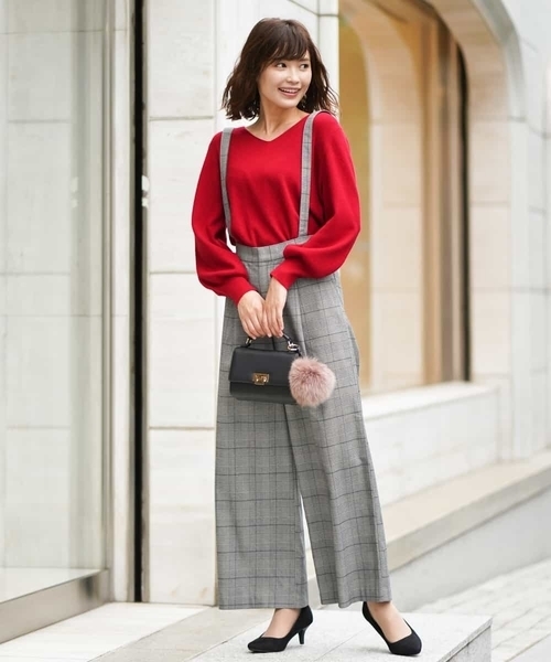 a.v.v（アーヴェヴェ）の「パフスリーブニット[WEB限定サイズ]（ニット/セーター・レディース・ブラック/グレー/パープル/イエロー/ライトピンク/レッド/ピンク/アイボリー/ライトグリーン・40/38/34/36/42）」の11枚目の写真