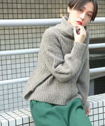 LOWRYS FARM | フワカルアゼプルオーバー　802570(ニット/セーター)