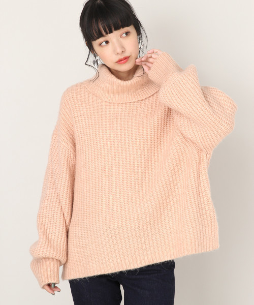 LOWRYS FARM(ローリーズファーム)の「フワカルアゼプルオーバー 802570(ニット/セーター・レディース・ブラウン/オフホワイト/ピンク/グレー・MEDIUM/LARGE)」の4枚目の写真