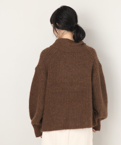 LOWRYS FARM(ローリーズファーム)の「フワカルアゼプルオーバー 802570(ニット/セーター・レディース・ブラウン/オフホワイト/ピンク/グレー・MEDIUM/LARGE)」の6枚目の写真