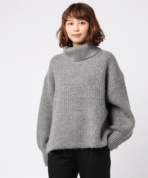 LOWRYS FARM(ローリーズファーム)の「フワカルアゼプルオーバー 802570(ニット/セーター・レディース・ブラウン/オフホワイト/ピンク/グレー・MEDIUM/LARGE)」の13枚目の写真