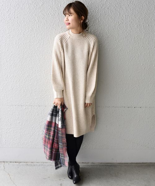 Khaju（カージュ）の「Khaju:アゼニットワンピース◇◇（ワンピース・レディース・チャコールグレー/オレンジ/ナチュラル・ONE SIZE）」の11枚目の写真