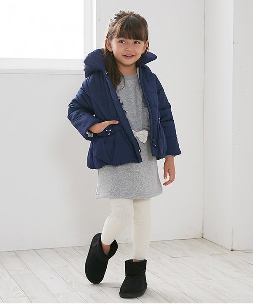 apres les cours（アプレレクール）の「リブニットレギンス 10分丈（レギンス/スパッツ・キッズ・アイボリー/ブラック/その他/マスタード・90/120/80/100/130/110/140）」の14枚目の写真