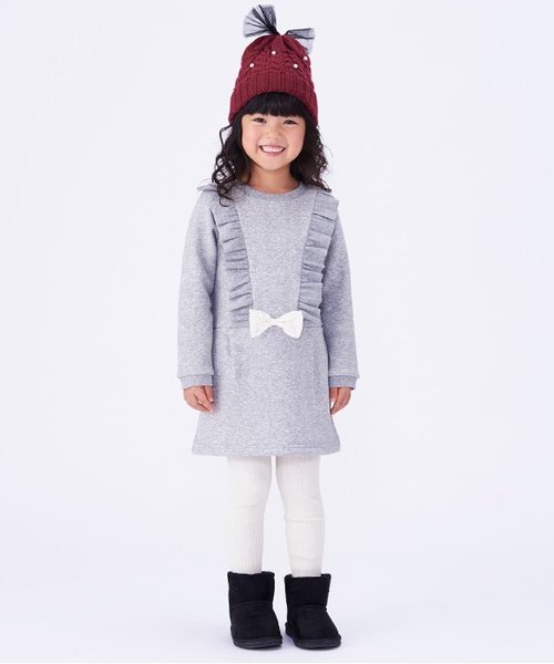 apres les cours（アプレレクール）の「リブニットレギンス 10分丈（レギンス/スパッツ・キッズ・アイボリー/ブラック/その他/マスタード・90/120/80/100/130/110/140）」の8枚目の写真