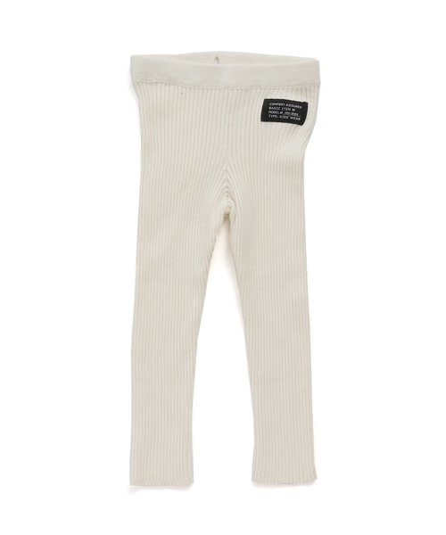 apres les cours（アプレレクール）の「リブニットレギンス 10分丈（レギンス/スパッツ・キッズ・アイボリー/ブラック/その他/マスタード・90/120/80/100/130/110/140）」の16枚目の写真