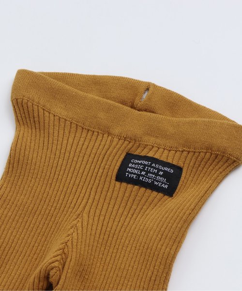 apres les cours（アプレレクール）の「リブニットレギンス 10分丈（レギンス/スパッツ・キッズ・アイボリー/ブラック/その他/マスタード・90/120/80/100/130/110/140）」の11枚目の写真