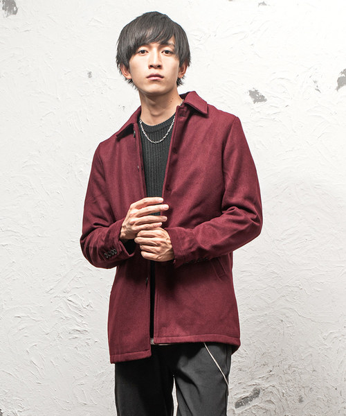 MinoriTY（マイノリティ）の「メルトンステンカラーコート（ステンカラーコート・メンズ・ブラック/グレー/ブラウン/ネイビー/キャメル/その他/その他1/ワイン/チャコール・S/M/L/LL）」の8枚目の写真