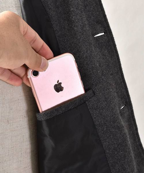 MinoriTY（マイノリティ）の「メルトンステンカラーコート（ステンカラーコート・メンズ・ブラック/グレー/ブラウン/ネイビー/キャメル/その他/その他1/ワイン/チャコール・S/M/L/LL）」の11枚目の写真