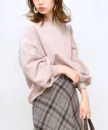 natural couture | 裏起毛キーネックプルオーバー(スウェット)