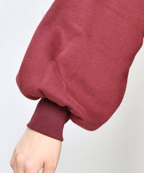 natural couture(ナチュラルクチュール)の「裏起毛キーネックプルオーバー(スウェット・レディース・アイボリー/ブラック/パープル/ピンクベージュ/ボルドー・FREE)」の20枚目の写真