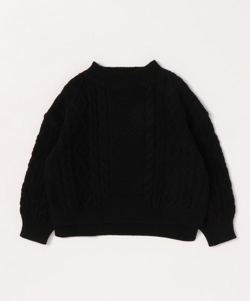 GLOBAL WORK（グローバルワーク）の「【キッズ】アラエルハイネックニットプルオーバー/821625（ニット/セーター・キッズ・ライトブルー/ブラック/ホワイト・XX-LARGE/X-LARGE/SMALL/LARGE/MEDIUM）」の7枚目の写真