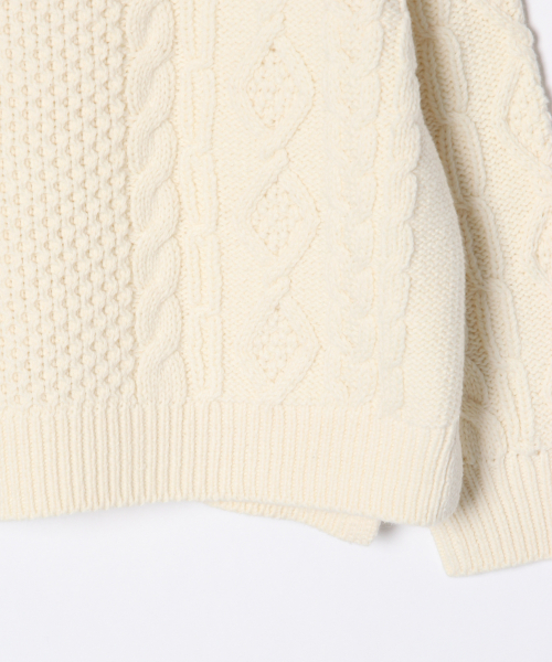 GLOBAL WORK（グローバルワーク）の「【キッズ】アラエルハイネックニットプルオーバー/821625（ニット/セーター・キッズ・ライトブルー/ブラック/ホワイト・XX-LARGE/X-LARGE/SMALL/LARGE/MEDIUM）」の12枚目の写真