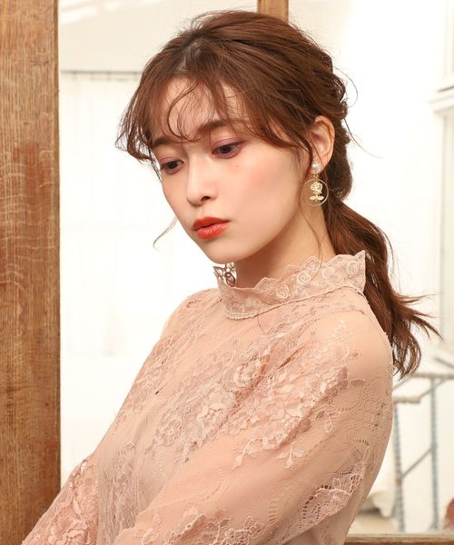 one after another NICE CLAUP（ワンアフターアナザーナイスクラップ）の「【WEB STORE限定】セミオケージョンレースワンピース（ワンピース・レディース・ブラック/アイボリー/ベージュ系その他/ミント・FREE）」の18枚目の写真