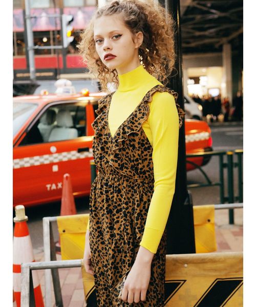 jouetie（ジュエティ）の「フリルキャミワンピース（ワンピース・レディース・レッド/イエロー/ブルー/ブラウン・MEDIUM）」の15枚目の写真