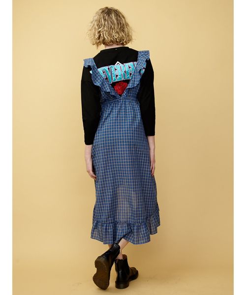 jouetie（ジュエティ）の「フリルキャミワンピース（ワンピース・レディース・レッド/イエロー/ブルー/ブラウン・MEDIUM）」の7枚目の写真