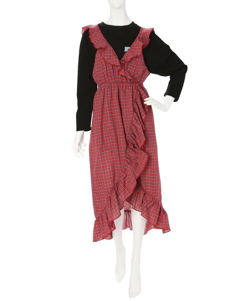 jouetie（ジュエティ）の「フリルキャミワンピース（ワンピース・レディース・レッド/イエロー/ブルー/ブラウン・MEDIUM）」の20枚目の写真