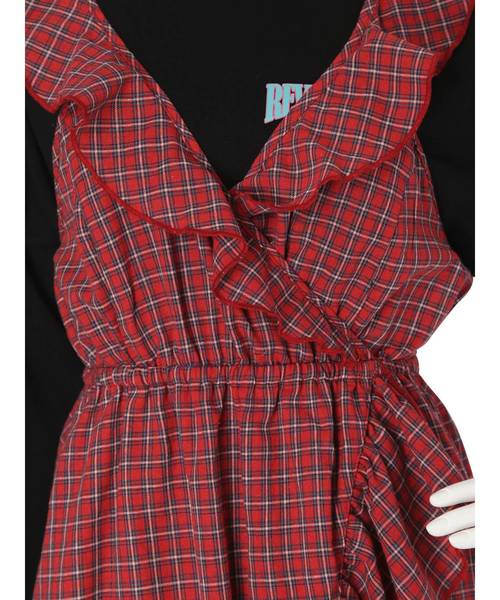 jouetie（ジュエティ）の「フリルキャミワンピース（ワンピース・レディース・レッド/イエロー/ブルー/ブラウン・MEDIUM）」の9枚目の写真