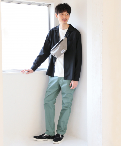 GLOBAL WORK（グローバルワーク）の「TRオープンカラーシャツ/818157（シャツ/ブラウス・メンズ・ブルー系その他7/グレー/ブラック・X-LARGE/SMALL/MEDIUM/LARGE）」の4枚目の写真