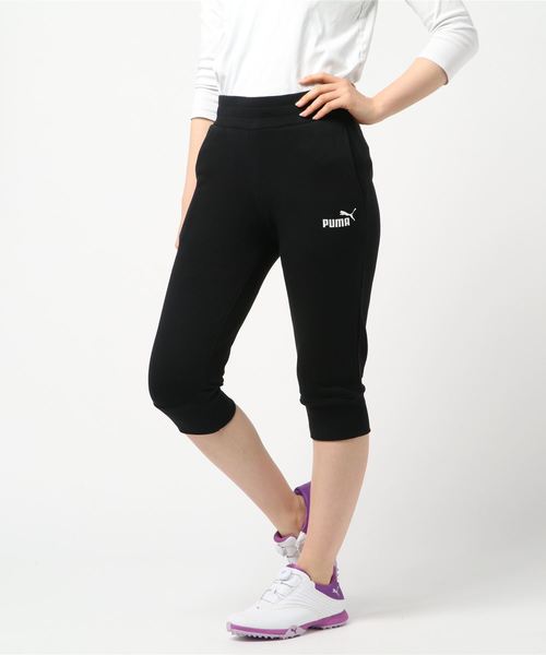 PUMA（プーマ）の「プーマ ESS カプリスウェット（スウェットパンツ・レディース・ライトグレー/ブラック・S/M/L/XL）」の2枚目の写真