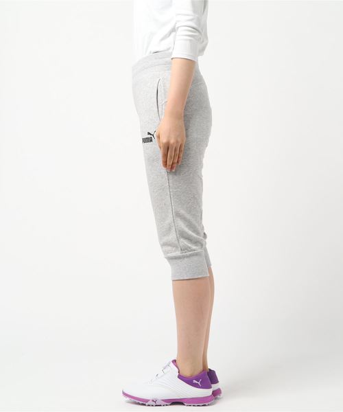 PUMA（プーマ）の「プーマ ESS カプリスウェット（スウェットパンツ・レディース・ライトグレー/ブラック・S/M/L/XL）」の4枚目の写真