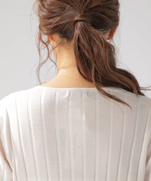 BAYFLOW（ベイフロー）の「スキッパーロングカーディガン（カーディガン/ボレロ・レディース・オフホワイト/カーキ/ブラック・FREE）」の17枚目の写真