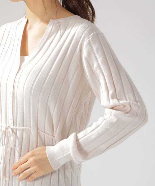 BAYFLOW（ベイフロー）の「スキッパーロングカーディガン（カーディガン/ボレロ・レディース・オフホワイト/カーキ/ブラック・FREE）」の20枚目の写真