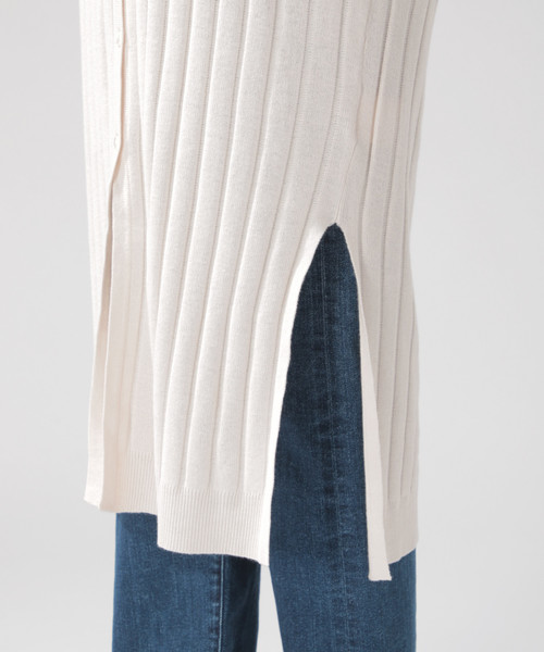 BAYFLOW（ベイフロー）の「スキッパーロングカーディガン（カーディガン/ボレロ・レディース・オフホワイト/カーキ/ブラック・FREE）」の21枚目の写真