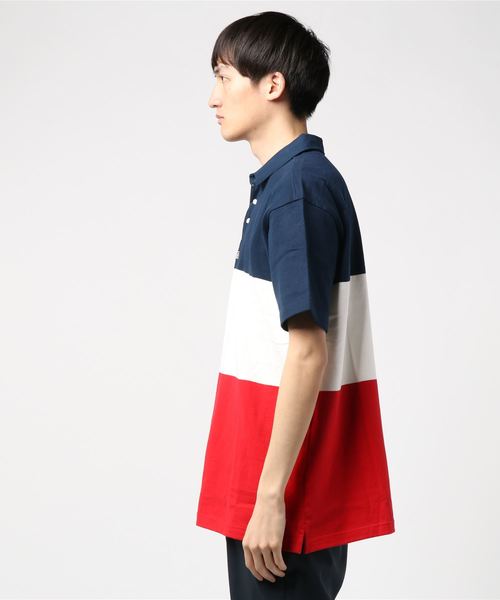 ELEMENT（エレメント）の「半袖ポロシャツ ELEMENT AJ021-174（ポロシャツ・メンズ・マルチ/ブラック×レッド・M/L/XL）」の4枚目の写真