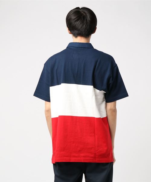 ELEMENT（エレメント）の「半袖ポロシャツ ELEMENT AJ021-174（ポロシャツ・メンズ・マルチ/ブラック×レッド・M/L/XL）」の3枚目の写真