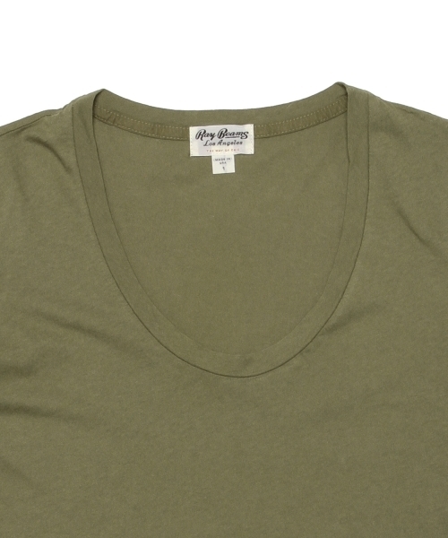 Ray BEAMS(レイビームス)の「Ray BEAMS LOS ANGELES / スクープネック Tシャツ(Tシャツ/カットソー・レディース・ホワイト/チャコールグレー/ブラック/ピンク/サックスブルー/ブルー系その他/オリーブ・1/2)」の20枚目の写真