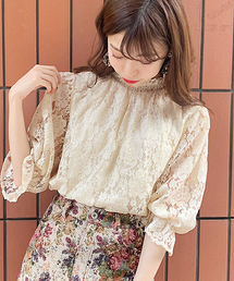 apres jour | レースハイネックトップス【ZOZOTOWN限定アイテム】(シャツ/ブラウス)