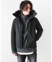 ATTACHMENT | 3レイヤーライトタフタ フーデットダウンブルゾン(ダウンジャケット/コート)