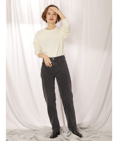 Ungrid（アングリッド）の「ウォッシャブルラムウールニット（ニット/セーター・レディース・オフホワイト/イエロー/パープル/ブラウン/カーキ・FREE）」の18枚目の写真