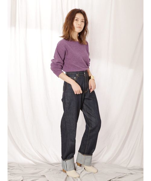 Ungrid（アングリッド）の「ウォッシャブルラムウールニット（ニット/セーター・レディース・オフホワイト/イエロー/パープル/ブラウン/カーキ・FREE）」の13枚目の写真