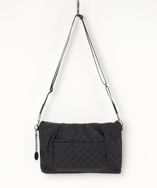 正規代理店のdots Ysaccs イザック のファッション 薄マチショルダー ショルダーバッグ Dots Ysaccs イザック のショルダーバッグ Polka ショルダーバッグ セール Polka